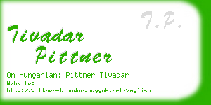 tivadar pittner business card